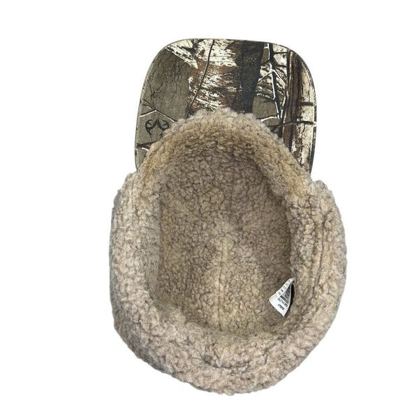 Berne Camo Ear Flap Hat Mens Realtree Fleece Lined Vintage Hunting Trapper Cap - Picture 10 of 15